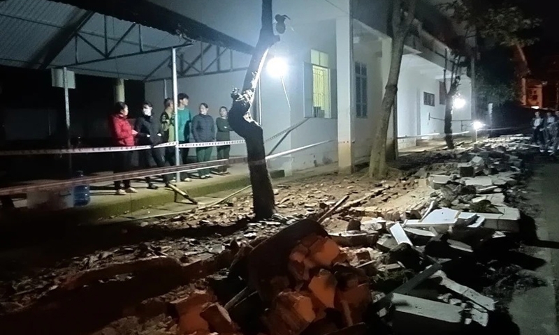 Hà Giang: Đổ tường rào trường Tiểu học làm 4 người thương vong