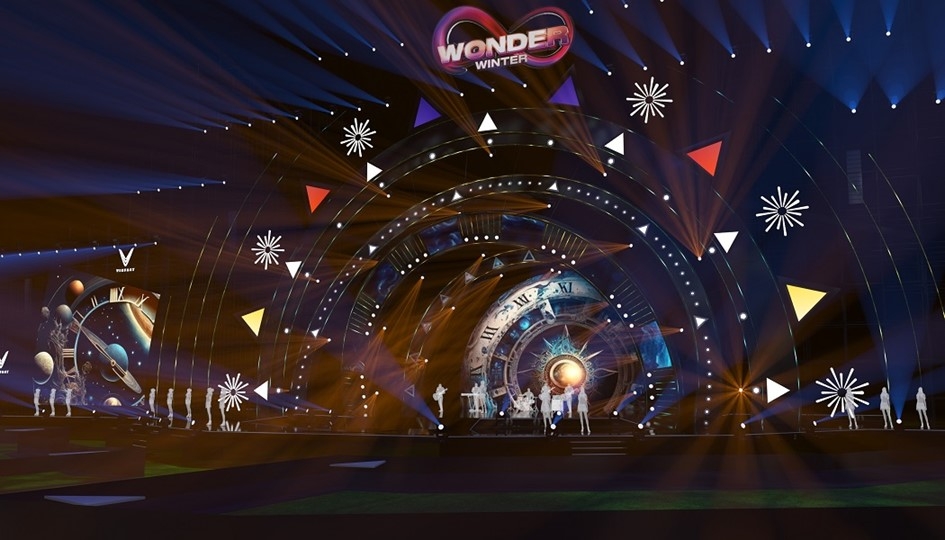 Hé lộ “giao diện” cực đỉnh của sân khấu 8Wonder Winter Festival