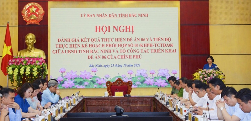 Bắc Ninh: Đánh giá kết quả thực hiện Đề án 06 và tiến độ triển khai Kế hoạch phối hợp số 01