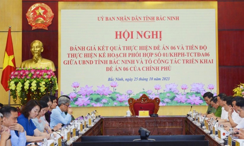 Bắc Ninh: Đánh giá kết quả thực hiện Đề án 06 và tiến độ triển khai Kế hoạch phối hợp số 01