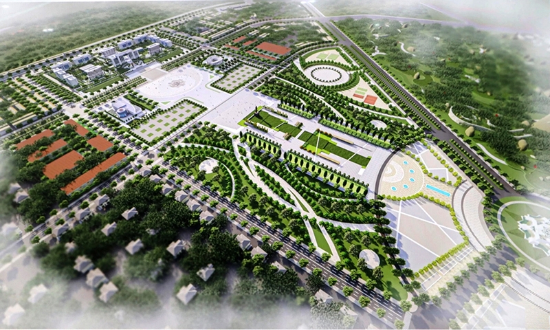 Trung tâm chính trị - hành chính Bình Phước sẽ xây dựng trong Khu đô thị Suối Cam