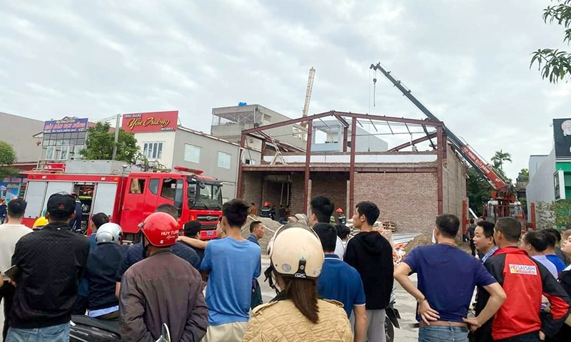 Vụ sập nhà ở Thái Bình có thêm 2 người chết