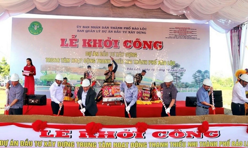 Lâm Đồng: Khởi công xây dựng Dự án Trung tâm hoạt động thanh thiếu nhi