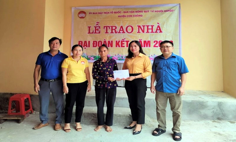 Con Cuông (Nghệ An): Tiếp nhận ủng hộ xây dựng nhà cho người nghèo do Sở Xây dựng kêu gọi