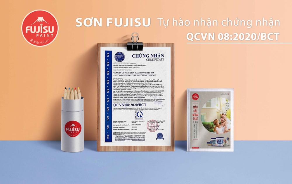 Sơn Fujisu tiên phong áp dụng quy chuẩn QCVN 08:2020/bct về hàm lượng chì trong sơn