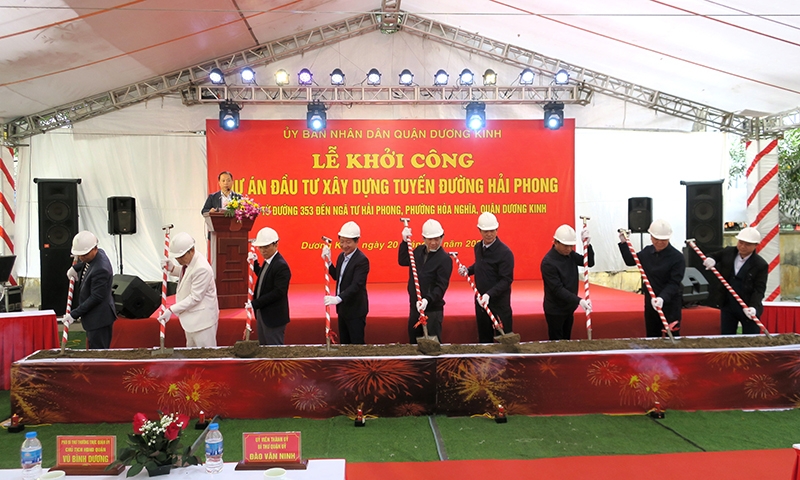 Dương Kinh (Hải Phòng): Khởi công Dự án giao thông gần 150 tỷ đồng