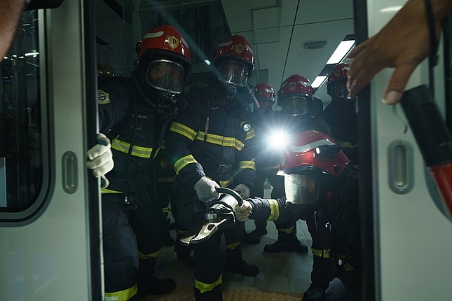 Thành phố Hồ Chí Minh: Hơn 5.000 người diễn tập chữa cháy hầm nhà ga Metro số 1
