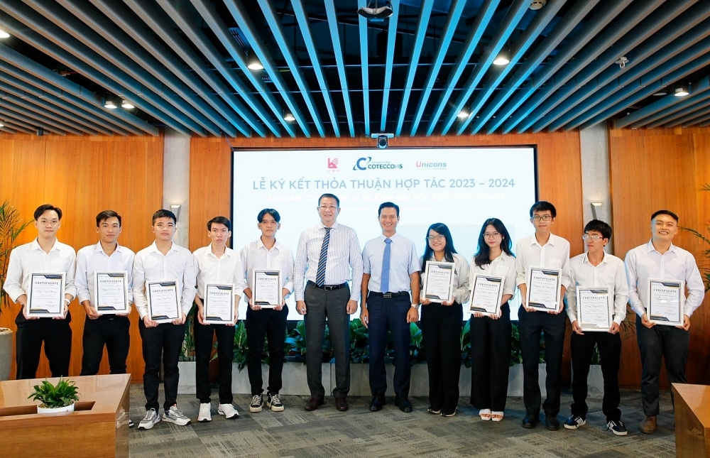Thành phố Hồ Chí Minh: Đại học Kiến trúc và Coteccons ký kết hợp tác năm học 2023 – 2024