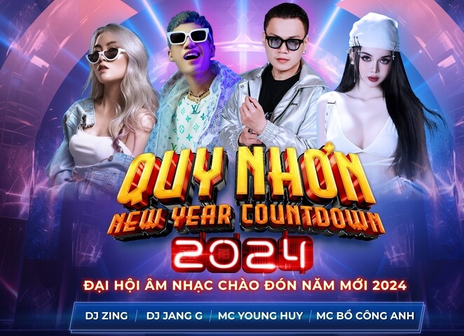 Đêm nhạc hội chào đón năm mới 2024 “Quy Nhon New Year Countdown 2024”