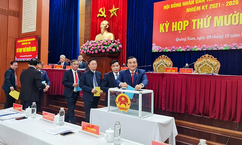 Công bố kết quả 28 người được HĐND tỉnh Quảng Nam lấy phiếu tín nhiệm