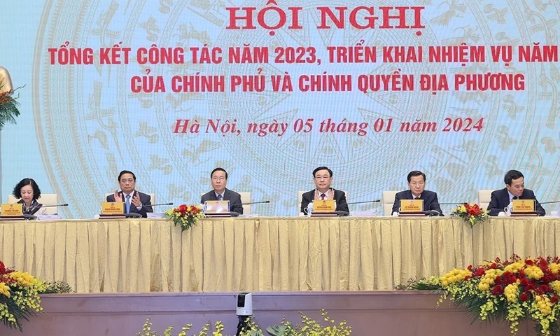 Khai mạc Hội nghị Chính phủ và chính quyền địa phương tổng kết công tác năm 2023