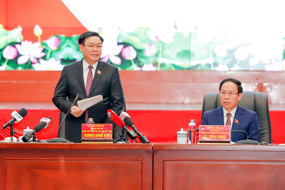 Chủ tịch Quốc hội làm việc với Ban Chấp hành Đảng bộ thành phố Hải Phòng