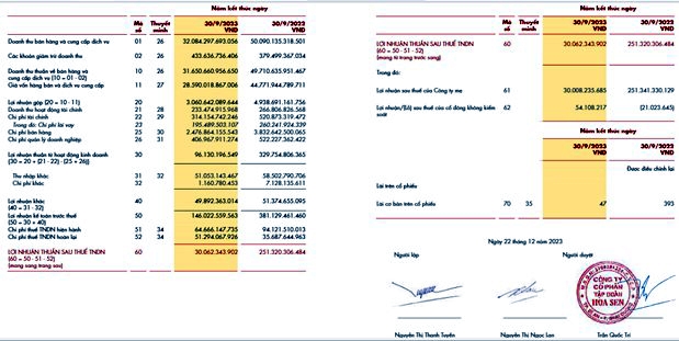 Hoa Sen Group: Vỡ kế hoạch niên độ khi lãi giảm sâu, lập công ty tìm bất động sản 3.000 tỷ đồng