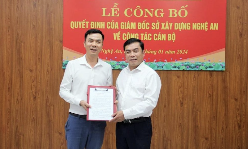 Nghệ An: Bổ nhiệm ông Nguyễn Việt Đức giữ chức Viện trưởng Viện Quy hoạch – Kiến trúc Xây dựng