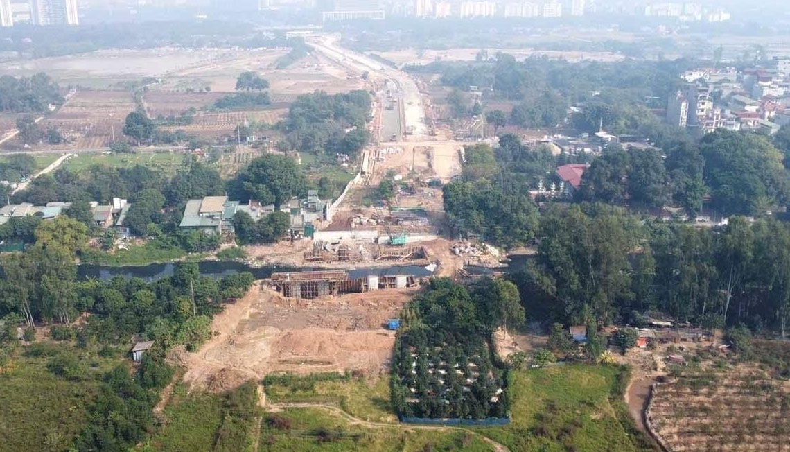 Tiến độ dự án đường Lê Quang Đạo kéo dài nối liền hai quận Nam Từ Liêm và Hà Đông