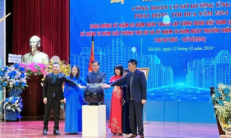 Công đoàn ngành Xây dựng Hà Nội phát động thi đua năm 2024