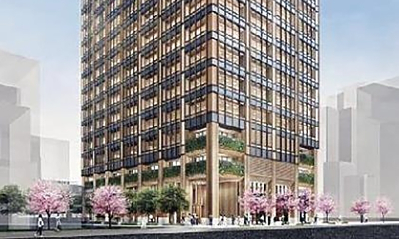Mitsui Fudosan breaks ground on Japan's largest wooden office building in Tokyo