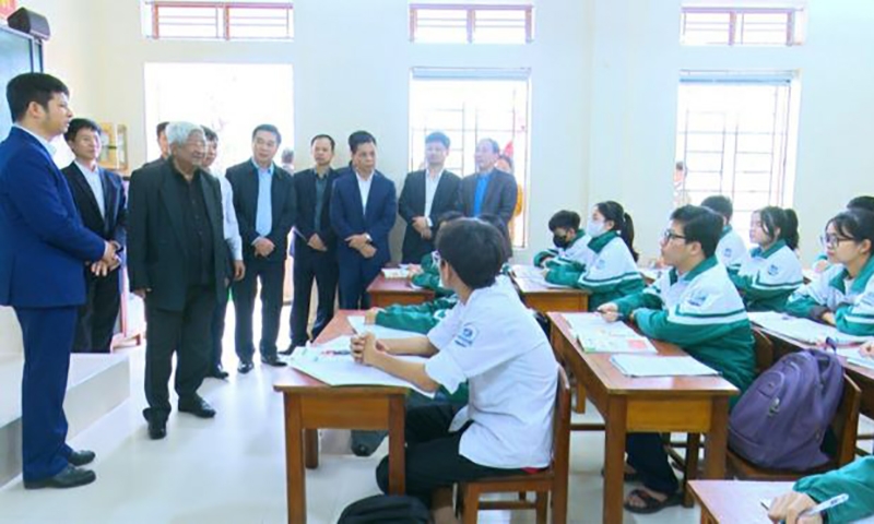 Thái Bình: Nguyên Chủ tịch MTTQ Việt Nam Phạm Thế Duyệt thăm và làm việc tại huyện Quỳnh Phụ