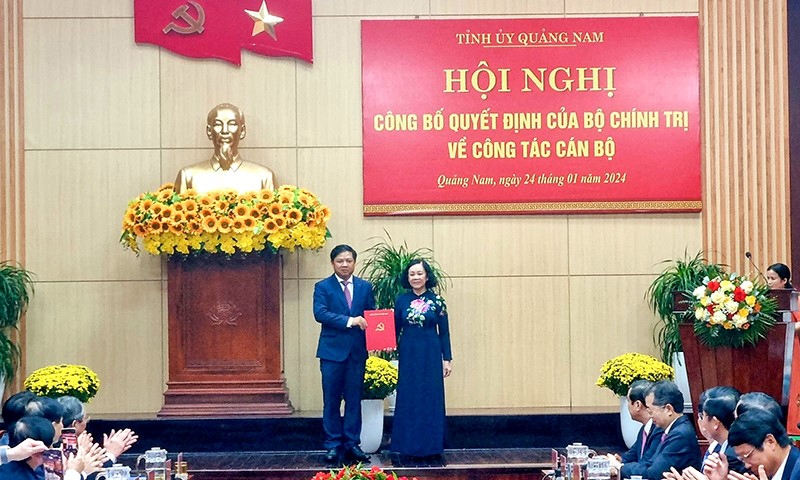 Ông Lương Nguyễn Minh Triết giữ chức Bí thư Tỉnh ủy Quảng Nam