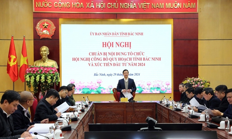 Bắc Ninh: Họp bàn công bố Quy hoạch tỉnh thời kỳ 2021 – 2030 và xúc tiến đầu tư năm 2024