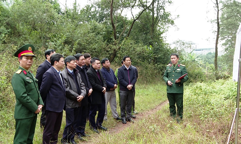Bắc Ninh: Kiểm tra các dự án xây dựng công trình quốc phòng, củng cố khu vực phòng thủ