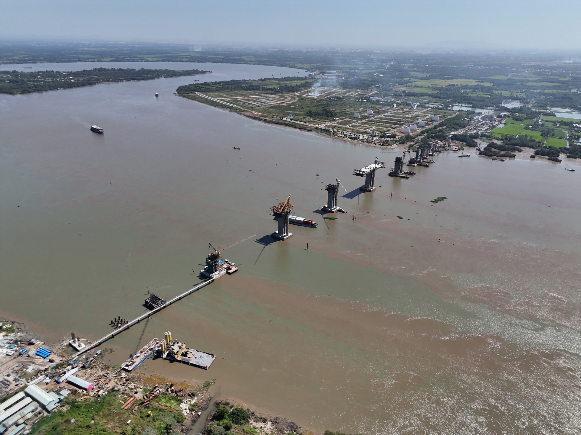 Cận cảnh dự án Cầu Nhơn Trạch sau hơn 1 năm thi công