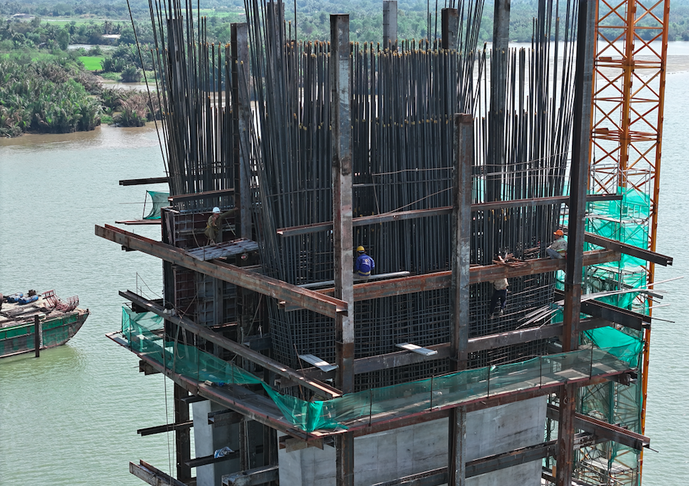 Cận cảnh dự án Cầu Nhơn Trạch sau hơn 1 năm thi công