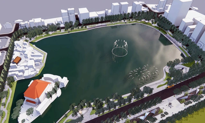 Hà Nội: Lấy ý kiến về thiết kế đô thị riêng khu vực hồ Thiền Quang