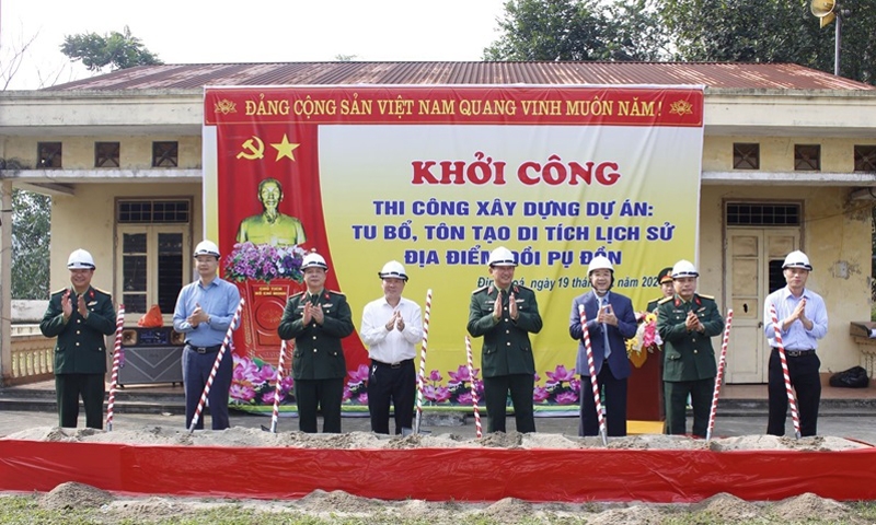 Thái Nguyên: Khởi công Dự án tu bổ, tôn tạo di tích lịch sử đồi Pụ Đồn