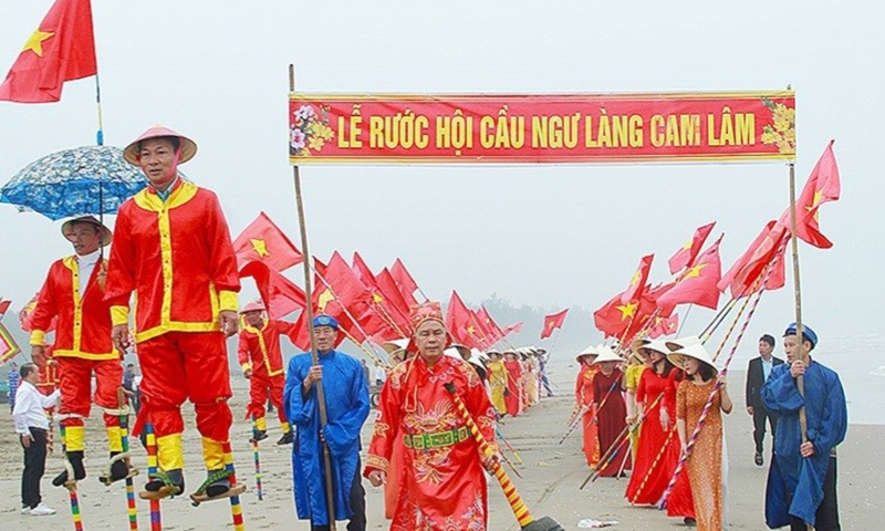Hà Tĩnh: Lễ hội cầu ngư làng Cam Lâm được công nhận là Di sản văn hóa phi vật thể quốc gia