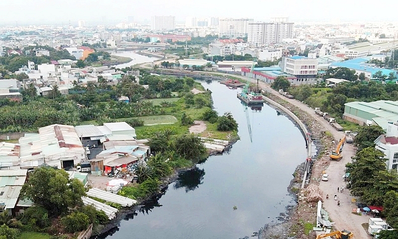 Thành phố Hồ Chí Minh: Quận 12 kiểm tra tiến độ dự án cải tạo kênh Tham Lương - Bến Cát - rạch Nước Lên