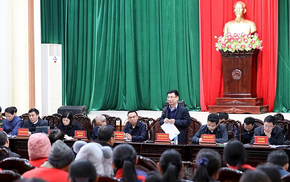 Nam Định: Chủ tịch UBND tỉnh họp đối thoại với người dân về công tác giải phóng mặt bằng khu vực Cồn Xanh