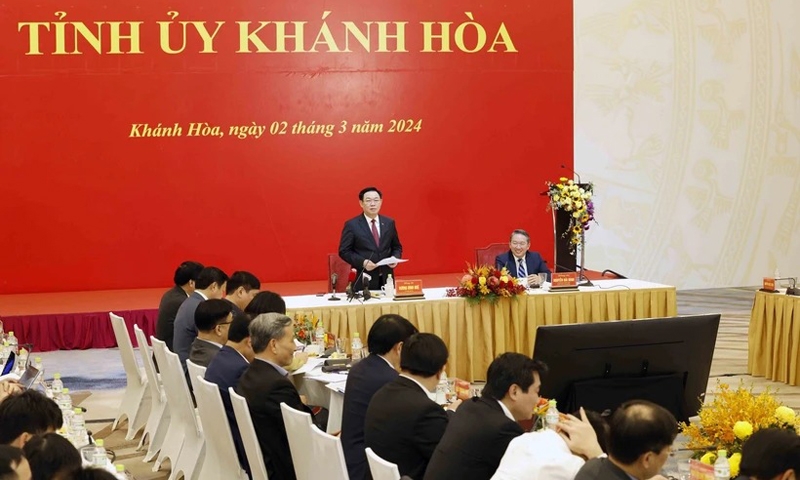 Chủ tịch Quốc hội: Khánh Hòa cần tăng tốc ngay từ năm 2024 để đạt các mục tiêu