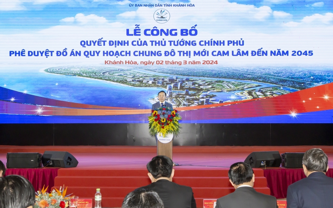 Công bố phê duyệt đồ án Quy hoạch chung Đô thị mới Cam Lâm đến năm 2045