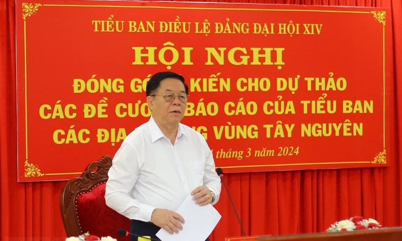 Các tỉnh Tây Nguyên cho ý kiến về văn kiện Đại hội Đảng lần thứ XIV