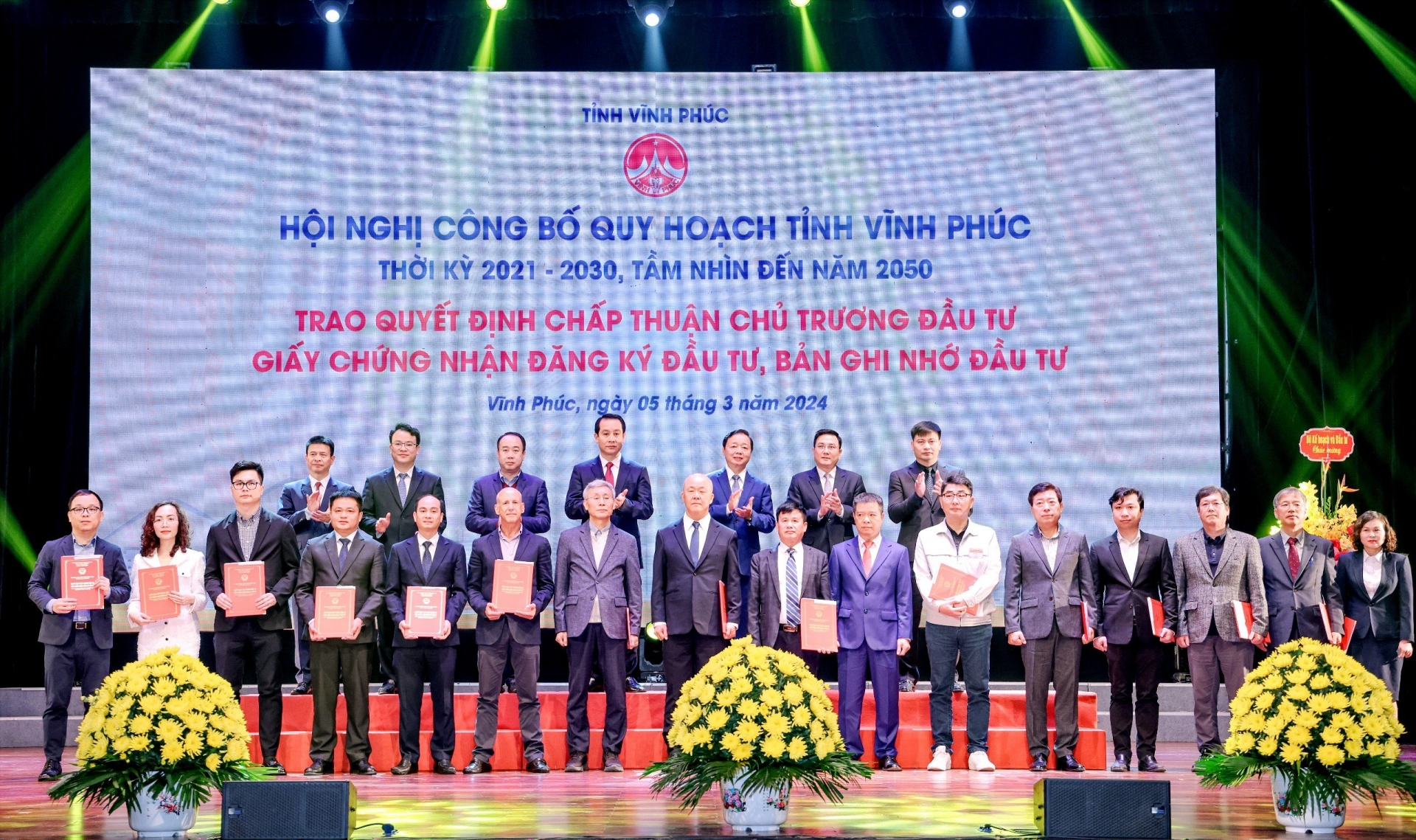 Phó Thủ tướng Trần Hồng Hà dự lễ công bố Quy hoạch tỉnh Vĩnh Phúc thời kỳ 2021 - 2030, tầm nhìn đến năm 2050