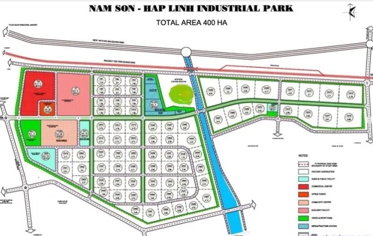 Bắc Ninh: Phê duyệt Đồ án điều chỉnh cục bộ quy hoạch phân khu Khu công nghiệp Nam Sơn – Hạp Lĩnh
