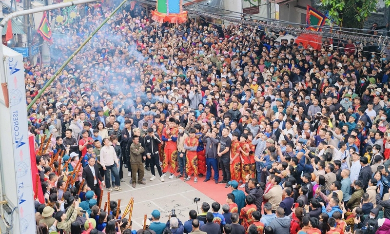 Lạng Sơn: Hội Đầu Pháo - Điểm nhấn trong lễ hội Kỳ Cùng - Tả Phủ