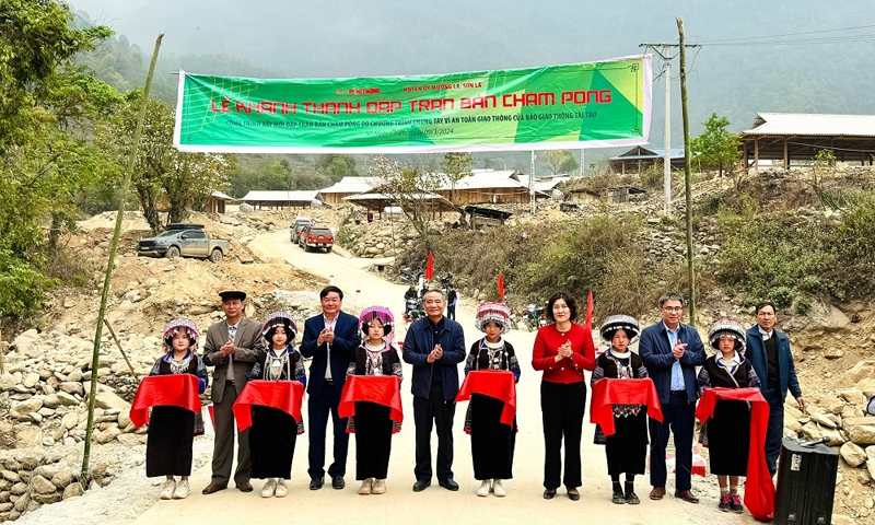 Sơn La: Khánh thành đập tràn bản Chăm Pộng tại xã Ngọc Chiến, huyện Mường La