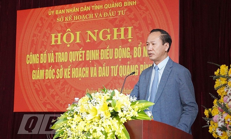 Ông Nguyễn Xuân Đạt được bổ nhiệm làm Giám đốc Sở Kế hoạch và Đầu tư Quảng Bình
