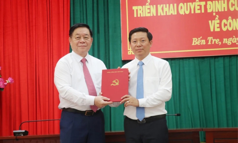 Đồng chí Trần Thanh Lâm giữ chức Phó Bí thư Tỉnh ủy Bến Tre