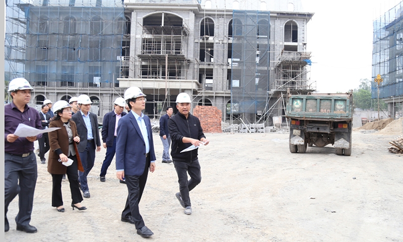Quảng Ninh: Gấp rút hoàn thành xây dựng trường THPT chất lượng cao thứ hai của thành phố Hạ Long
