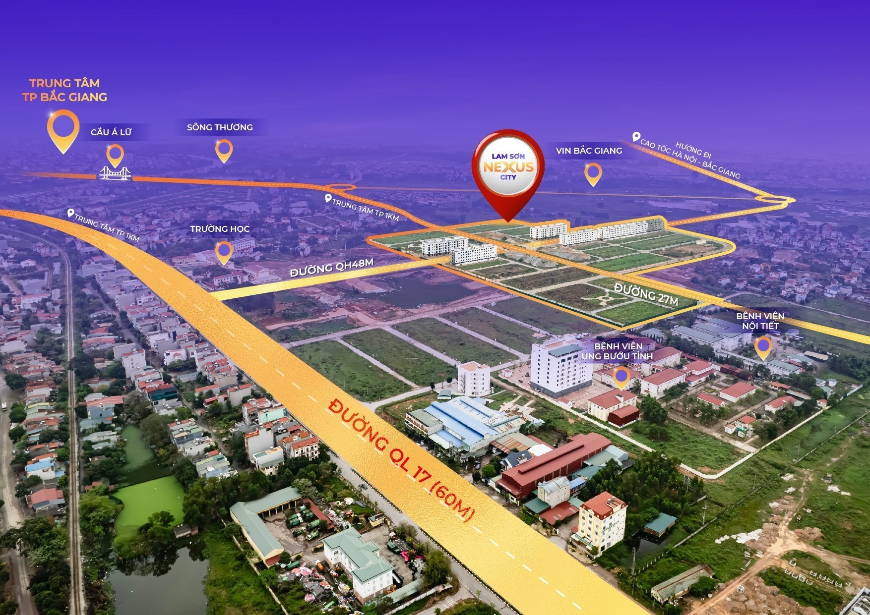 Bất động sản Bắc Giang sôi động trở lại, loạt dự án hot 