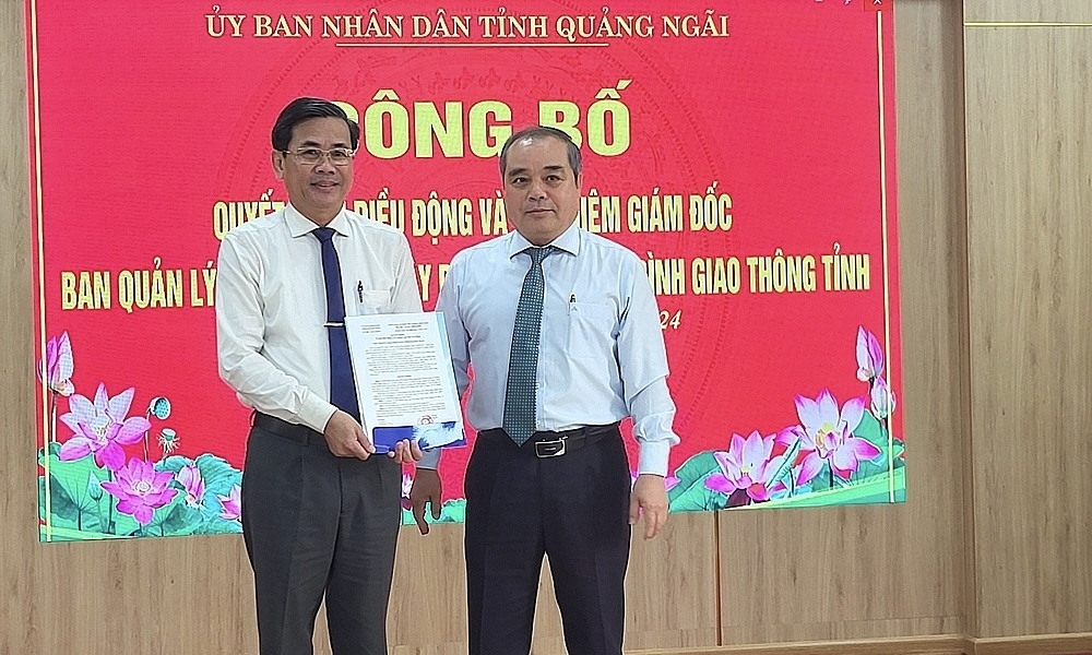 Ban Quản lý dự án đầu tư xây dựng các công trình giao thông tỉnh Quảng Ngãi có Giám đốc mới