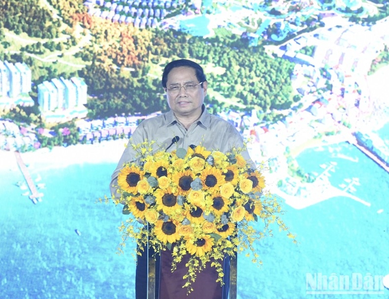 Thủ tướng Phạm Minh Chính dự lễ khởi công Tổ hợp du lịch nghỉ dưỡng và giải trí biển Hòn Thơm-Phú Quốc