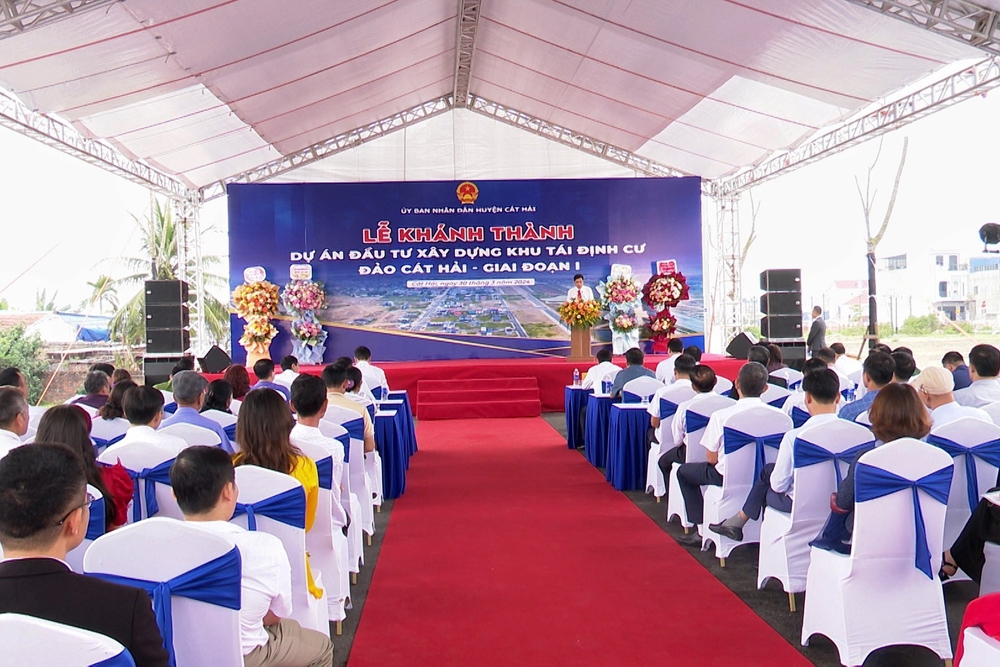 Hải Phòng: Khánh thành Dự án đầu tư xây dựng Khu tái định cư đảo Cát Hải