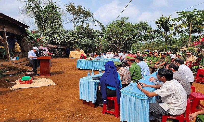 Đắk Lắk: Công an huyện Krông Năng xây dựng 85 căn nhà cho người nghèo, đồng bào dân tộc thiểu số