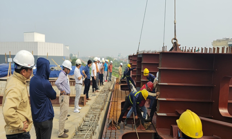 Vĩnh Phúc: Dự kiến thông xe kỹ thuật cầu vượt đường sắt Nguyễn Tất Thành trong tháng 9/2024