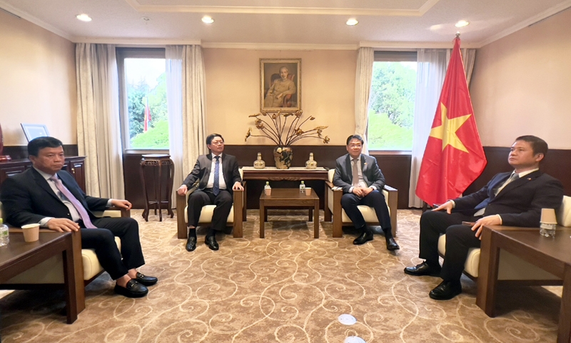 Đoàn công tác tỉnh Bình Định thăm và làm việc với Đại sứ quán Việt Nam tại Nhật Bản