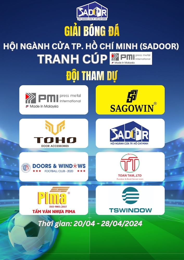 Sắp diễn ra Giải bóng đá tranh Cúp PMI của Hội ngành Cửa Thành phố Hồ Chí Minh